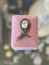 Load image into Gallery viewer, Artisan Signed SAM SUNG Handcrafted Sterling Silver Carved Mother of Pearl Brooch