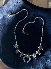Load image into Gallery viewer, Vintage 1950s SANCREST Native American Style Faux Turquoise Silver Tone Necklace
