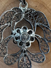 Load image into Gallery viewer, You Pick! Vintage Filigree Silver Gemstone Pendants | 800 Silver Citrine OR 925 Silver Abalone