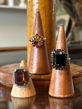 Load image into Gallery viewer, You Pick! Vintage 1960s Rhinestone Costume Cocktail Statement Rings Adjustable Midcentury