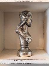 Load image into Gallery viewer, Vintage Figurine Miniature Bust Jesus Crown of Thorns Silver Plated Statue