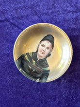Load image into Gallery viewer, Antique European Hand Painted Victorian Mourning Portrait Decorative Porcelain Trinket Dish 3.5”