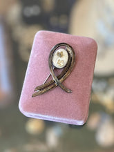 Load image into Gallery viewer, Artisan Signed SAM SUNG Handcrafted Sterling Silver Carved Mother of Pearl Brooch