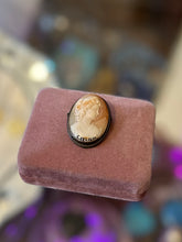 Load image into Gallery viewer, Rare 835 Silver Saint Cecilia Hand Carved Cameo Brooch & Pendant Vintage Religious S.Cecilia