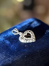 Load image into Gallery viewer, You Pick! Vintage Sterling Silver Heart Pendants | Open Filigree Heart OR Duo 2-in-1 Breakable Heart