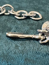 Load image into Gallery viewer, Vintage Circa 1980s Signed MONET Silver Tone Double Link Chain Statement Necklace Adjustable 21” Hook Clasp Heavy