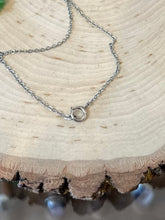 Load image into Gallery viewer, Vintage Carved Green Slag Glass Cabbage Rose Pendant Necklace Dainty Silver Tone Chain 15.25”