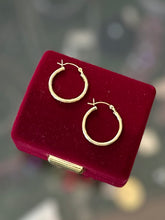 Load image into Gallery viewer, Vintage Gold Plated Sterling Silver 925 Thin Hoop Earrings Hoops Minimalist