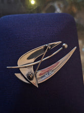 Load image into Gallery viewer, Vintage 1960s Midcentury ORB Otto Robert Bade Sterling Silver Modernist Brooch
