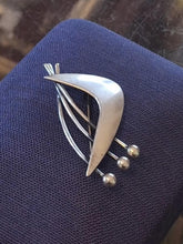 Load image into Gallery viewer, Vintage 1960s Midcentury ORB Otto Robert Bade Sterling Silver Modernist Brooch