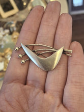 Load image into Gallery viewer, Vintage 1960s Midcentury ORB Otto Robert Bade Sterling Silver Modernist Brooch