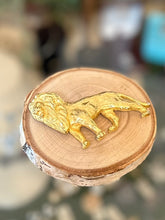 Load image into Gallery viewer, Vintage 1987 Signed Mimi di Niscemi Brushed Gold Tone Lion Brooch 1980s Mimi Di N