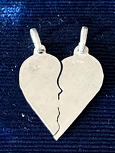 Load image into Gallery viewer, You Pick! Vintage Sterling Silver Heart Pendants | Open Filigree Heart OR Duo 2-in-1 Breakable Heart