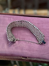 Load image into Gallery viewer, Vintage 1950s Signed WEISNER Dazzling Diamanté Rhinestone Bracelet Statement Evening Jewelry