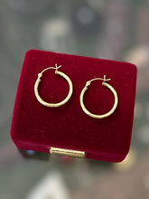 Load image into Gallery viewer, Vintage Gold Plated Sterling Silver 925 Thin Hoop Earrings Hoops Minimalist
