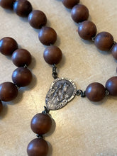 Load image into Gallery viewer, Vintage 1930s St Ann De Beaupre Large Wood Wall or Habit Rosary France Religious