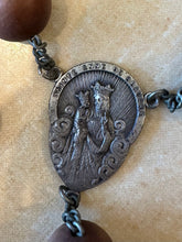 Load image into Gallery viewer, Vintage 1930s St Ann De Beaupre Large Wood Wall or Habit Rosary France Religious