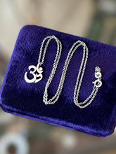Load image into Gallery viewer, Sterling Silver Hindu Om Symbol Pendant Necklace 18”