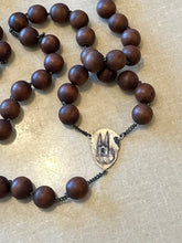 Load image into Gallery viewer, Vintage 1930s St Ann De Beaupre Large Wood Wall or Habit Rosary France Religious