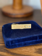 Load image into Gallery viewer, Vintage 12K Gold Filled & Diamond NY Telephone Bell System Tie Clip 25 Years Srv
