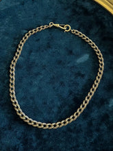 Load image into Gallery viewer, Vintage Midcentury Gold Tone Textured Link Watch Chain Dog Clip Clasp 13.5”
