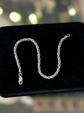 Load image into Gallery viewer, Vintage Signed Sterling MS Co. 925 Sterling Silver Two Tone Twist Chain Bracelet Unisex 7.2”
