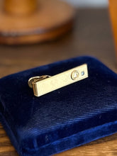 Load image into Gallery viewer, Vintage 12K Gold Filled & Diamond NY Telephone Bell System Tie Clip 25 Years Srv
