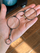 Load image into Gallery viewer, Antique 19th Century Victorian German Gunmetal Expandable Lorgnette Glasses Eyeglasses