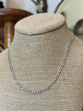 Load image into Gallery viewer, Vintage Sterling Silver 925 Italy Figaro Link Chain Necklace Unisex 16”