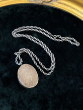 Load image into Gallery viewer, Vintage Signed Hallmarked HW Henryk Winograd 999 Fine Silver Art Nouveau Repousse Woman Pendant on Sterling Silver Chain 26” Necklace