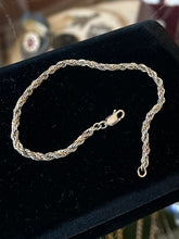 Load image into Gallery viewer, Vintage Signed Sterling MS Co. 925 Sterling Silver Two Tone Twist Chain Bracelet Unisex 7.2”