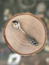 Load image into Gallery viewer, Vintage Midcentury Signed Sterling by JewelArt Sterling Silver Cherub Spoon Brooch Pin