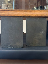 Load image into Gallery viewer, Pair of Antique Art Nouveau Bronze Tone Cast Iron Abraham Lincoln Profile Bookends 5.25” Heavy