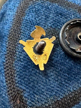Load image into Gallery viewer, Vintage Knights of Pythias F.C.B. Fraternal Society 10k Yellow Gold Tiny Lapel or Tie Pin
