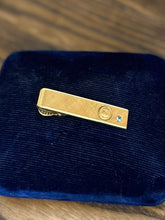 Load image into Gallery viewer, Vintage 12K Gold Filled & Diamond NY Telephone Bell System Tie Clip 25 Years Srv