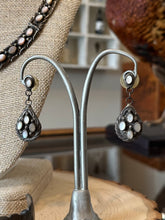 Load image into Gallery viewer, Vintage 1980s Signed ROSE ABEYTA NAVAJO Sterling Silver & Mother of Pearl Jewelry Set | Necklace, Cuff Bracelet, Earrings
