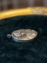 Load image into Gallery viewer, Vintage Signed Hallmarked HW Henryk Winograd 999 Fine Silver High Relief Cameo Repousse Woman Pendant Large