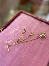 Load image into Gallery viewer, Antique Victorian Gold Filled 7" Albertina Fancy Watch Chain Filigree Urn Toggle Charm HFB