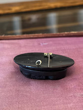 Load image into Gallery viewer, Antique Carved Whitby Jet Cameo Pin Victorian Mourning Brooch Facing Left