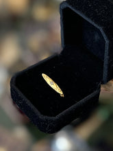 Load image into Gallery viewer, Antique Victorian 10k Yellow Gold Repousse & Clear Glass Faceted Stone Lingerie Pin