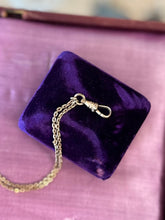 Load image into Gallery viewer, Antique Victorian Hallmarked Blackinton Co. W.&S.B. Gold Filled 7.6" Watch Chain Toggle Twist Charm
