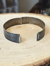 Load image into Gallery viewer, Antique 1930s English Hallmarked NCR Co. Sterling Silver Hand Engraved Hinged Bangle Bracelet Birmingham