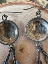 Load image into Gallery viewer, Vintage Southwestern Native American Style Feather Sterling Silver 925 Dangle Earrings