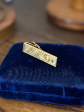 Load image into Gallery viewer, Vintage 12K Gold Filled & Diamond NY Telephone Bell System Tie Clip 25 Years Srv