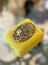 Load image into Gallery viewer, Signed Steve STAMAS Sterling Silver & 14k Gold Filled Abstract Oval Brooch Pin