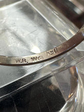 Load image into Gallery viewer, Antique Edwardian Signed WB WG 590 White Gold Diamond Geometric Ring US 8 1/4