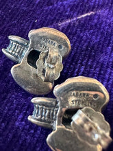 Load image into Gallery viewer, Vintage Signed KABANA Sterling Silver Elephant Head 3-Dimensional Stud Earrings