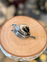 Load image into Gallery viewer, Vintage Signed Niels Erik N.E. FROM Denmark Sterling Silver Calla Lily Brooch Pin Midcentury