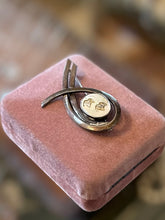 Load image into Gallery viewer, Artisan Signed SAM SUNG Handcrafted Sterling Silver Carved Mother of Pearl Brooch