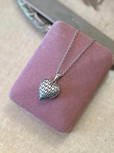 Load image into Gallery viewer, Swarovski Sterling Silver Cut-Out Heart Pendant on 835 Silver Chain Necklace